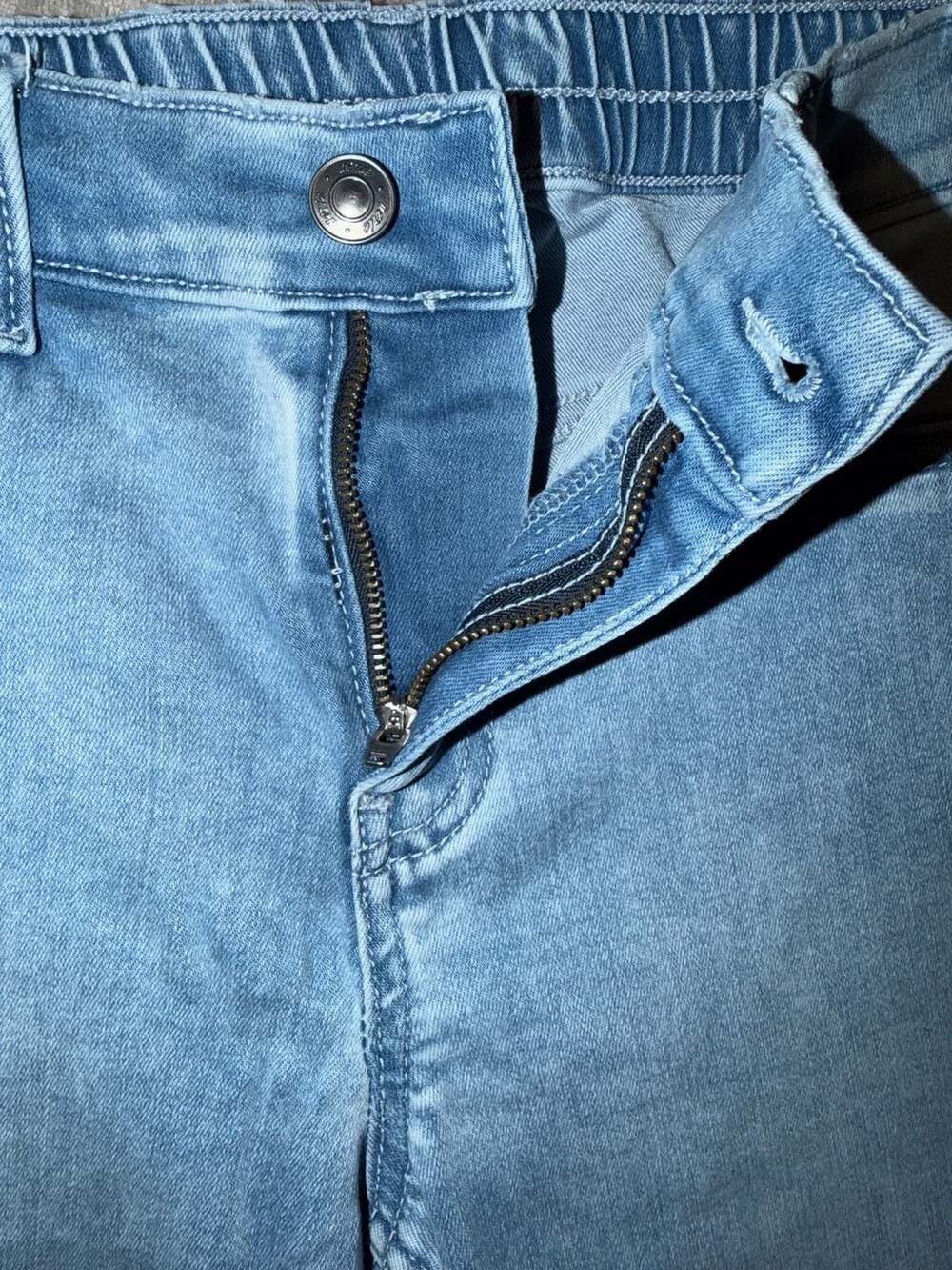 Aerie Light Wash Stretch Pull-On Flare Jeans - Picture 4 of 8